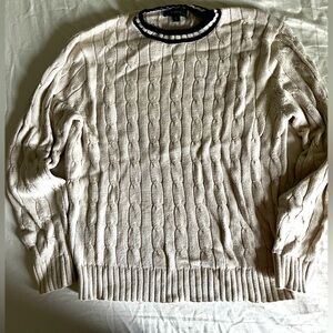 Handsome knit sweater!